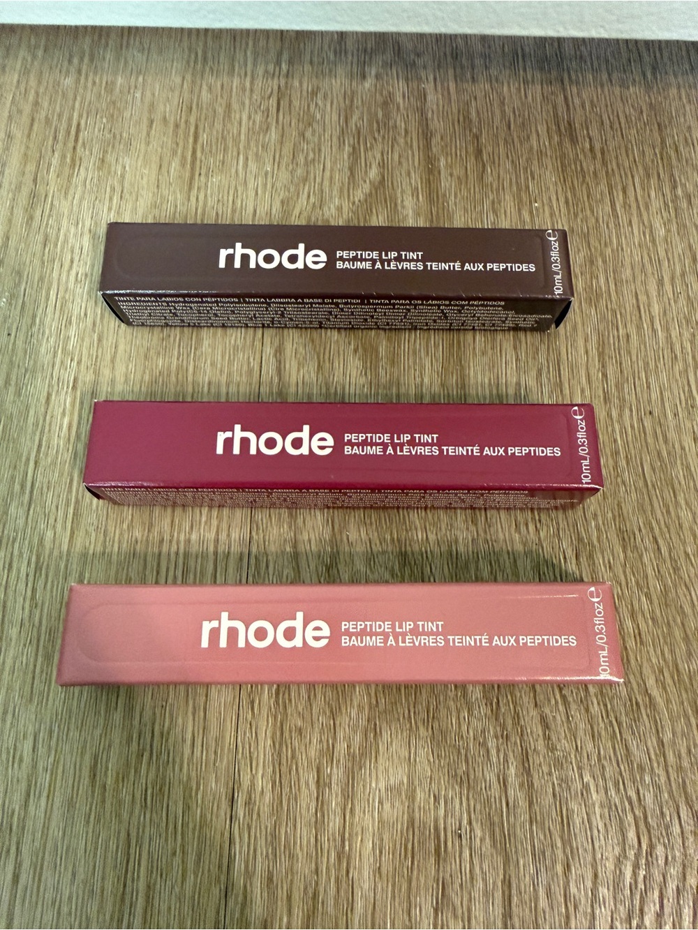 Brand New rhode Peptide Lip Tint Set - 3 New Tints